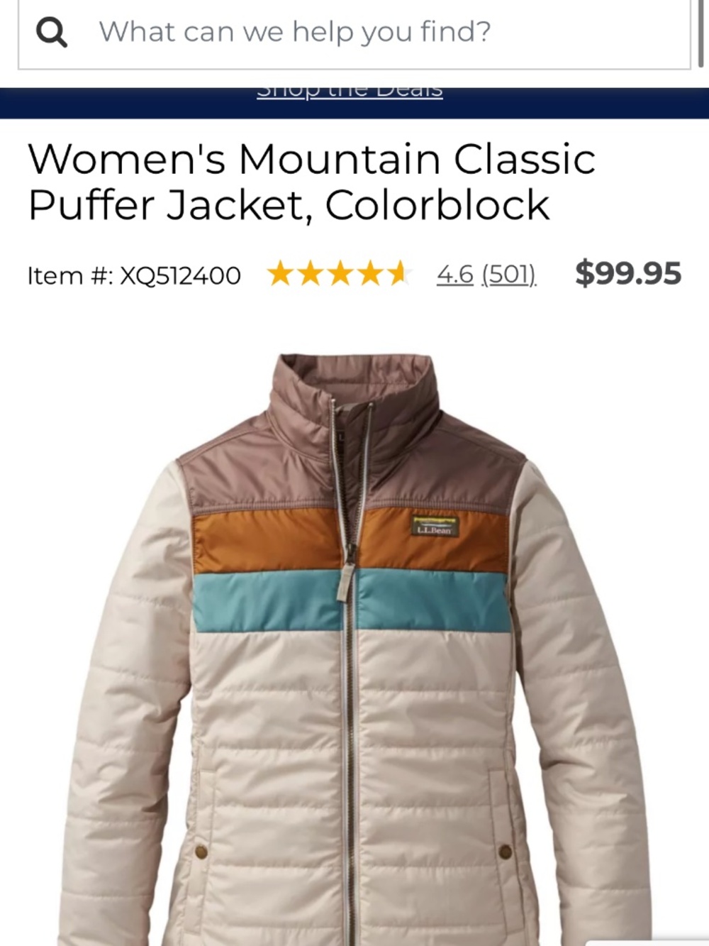LL Bean Women's Mountain Classic Puffer Jacket